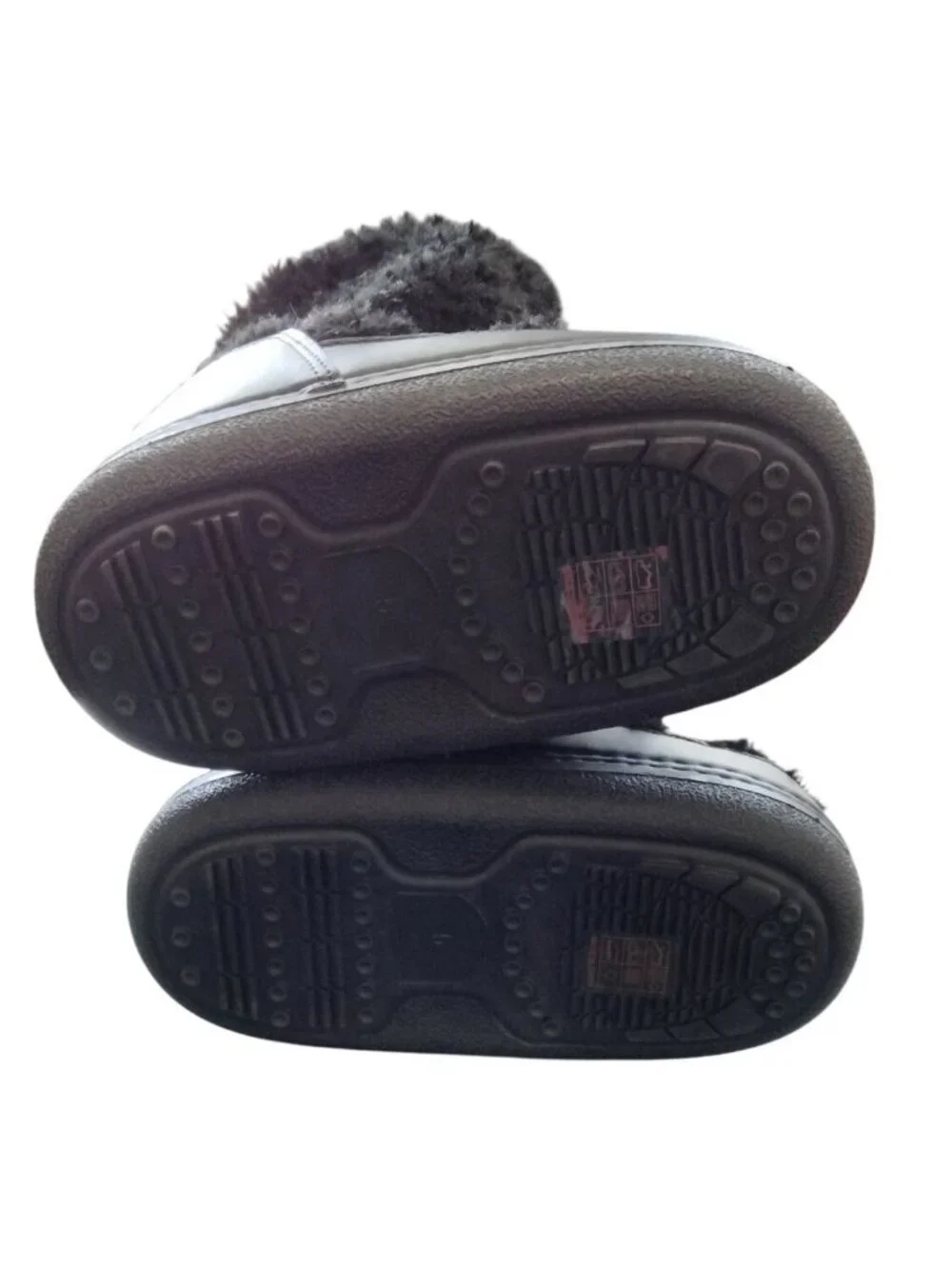 Glxybdas Size 5 Snow Boots Faux Fur Waterproof Insulated Black Winter Warm